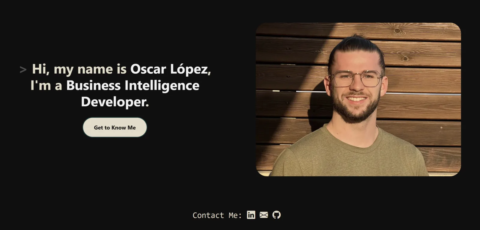 Personal Portfolio project preview